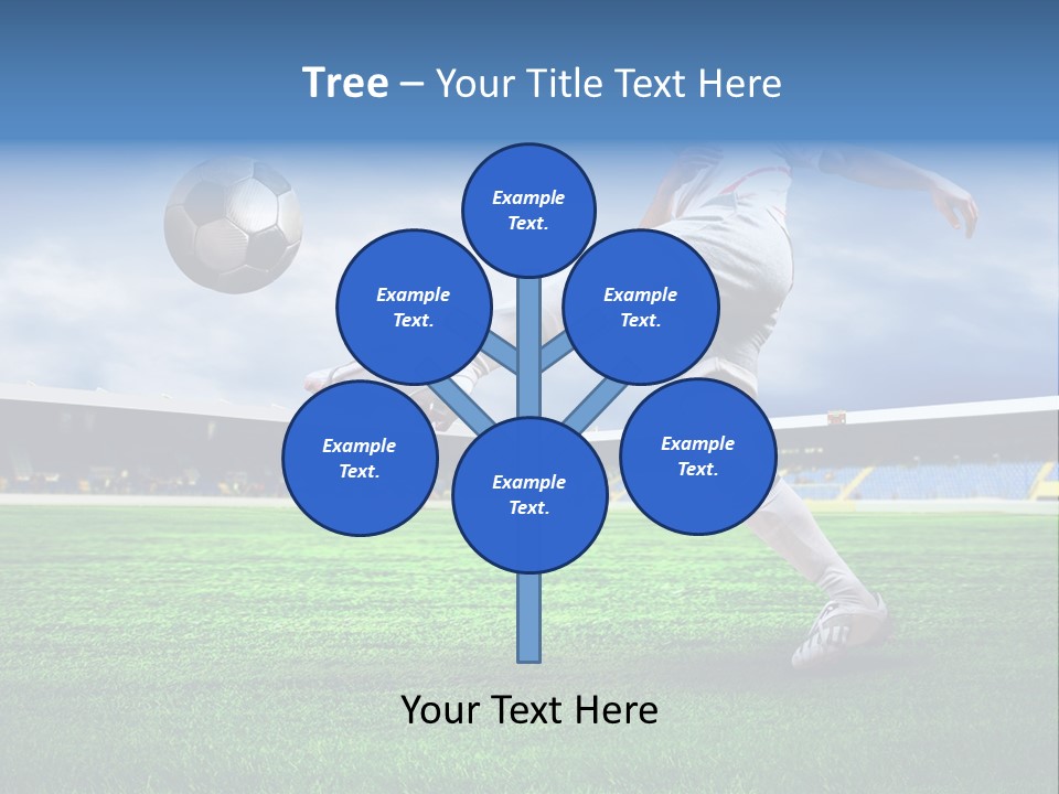 Football Stadium Field PowerPoint Template