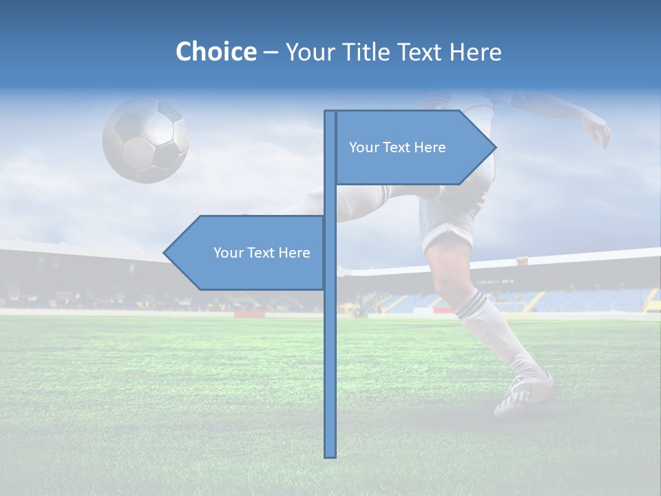 Football Stadium Field PowerPoint Template