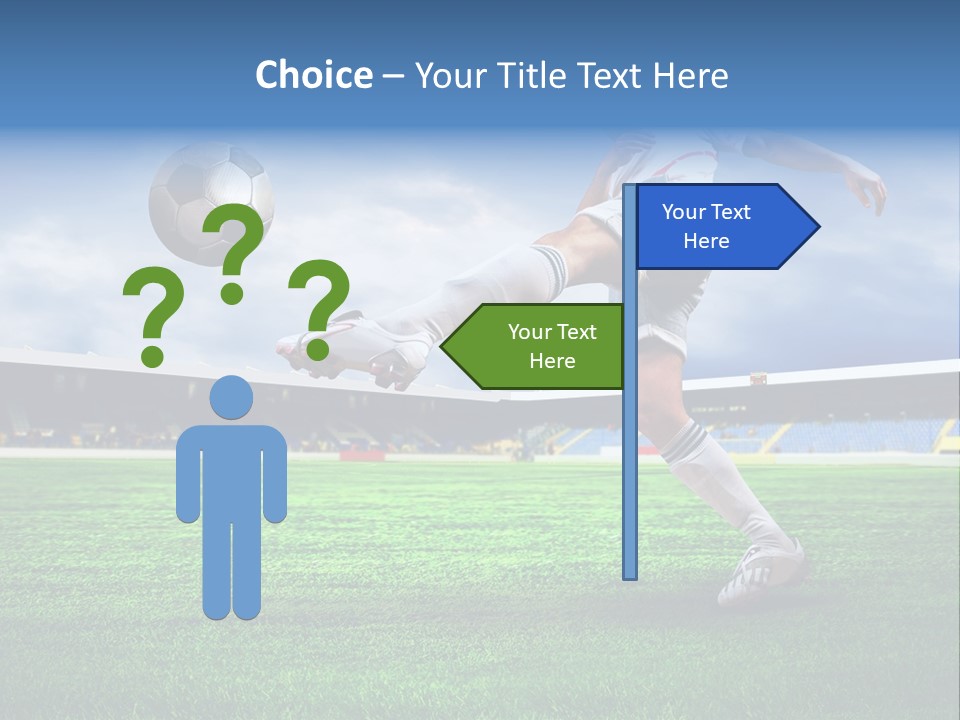 Football Stadium Field PowerPoint Template