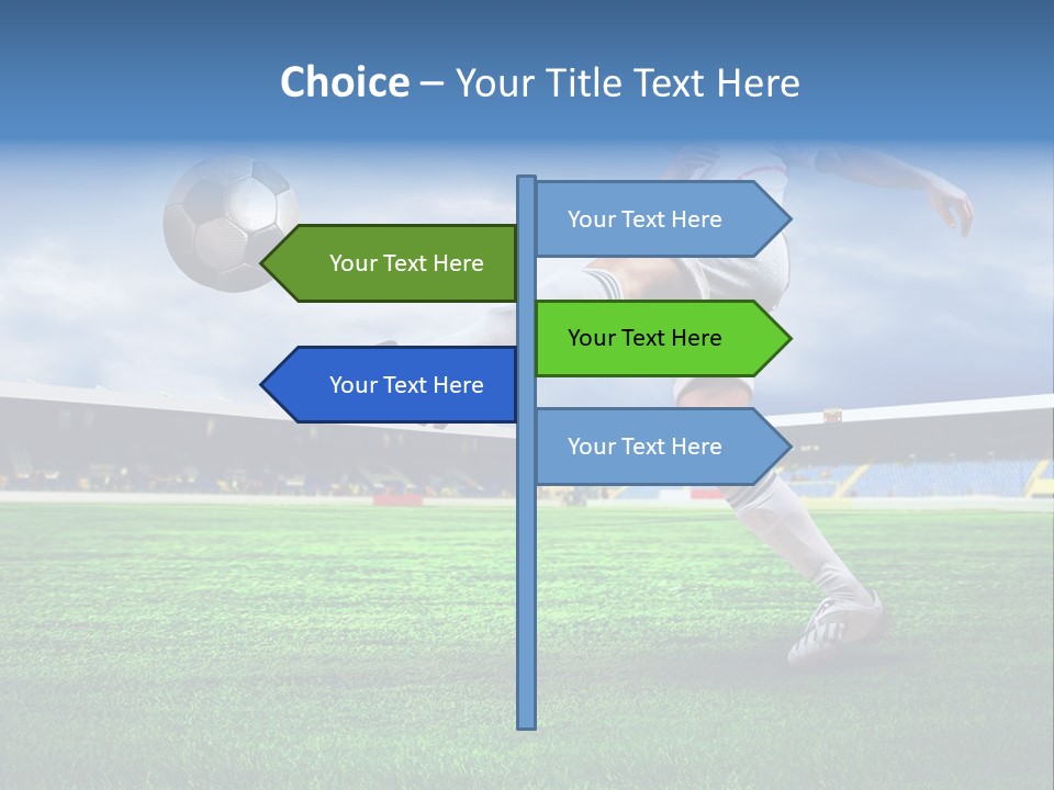 Football Stadium Field PowerPoint Template