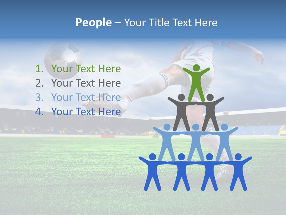Football Stadium Field PowerPoint Template