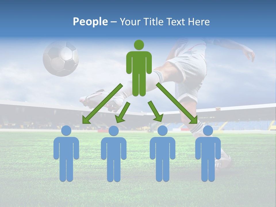 Football Stadium Field PowerPoint Template