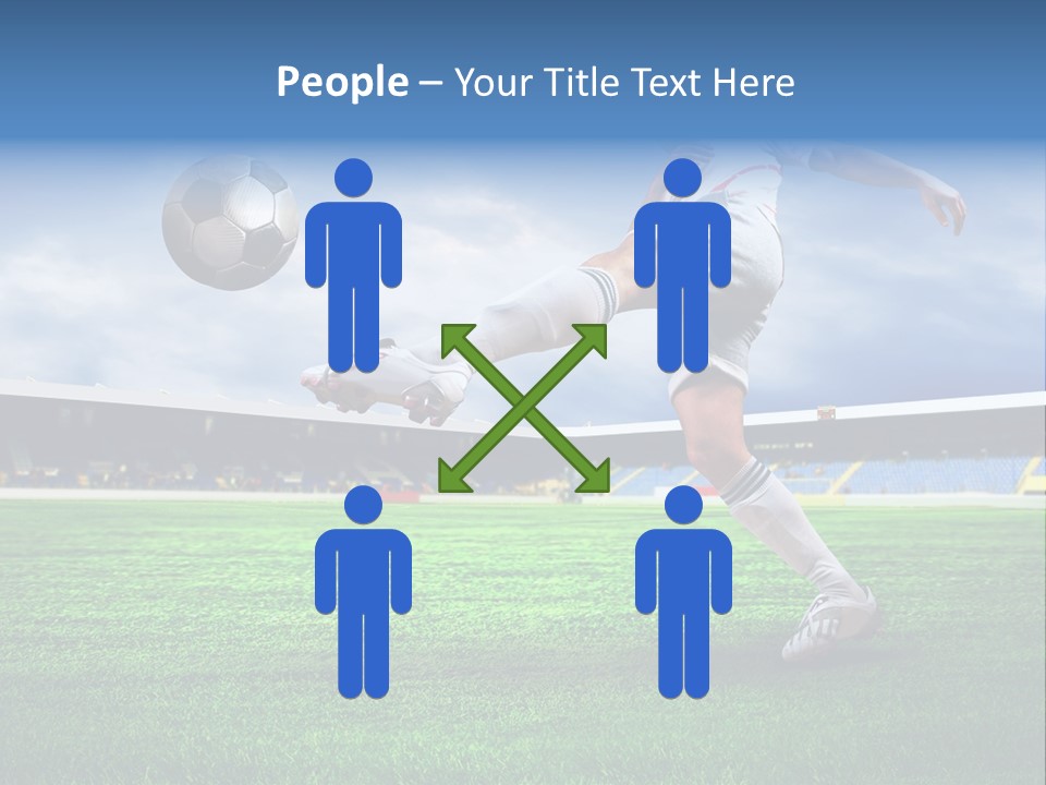 Football Stadium Field PowerPoint Template