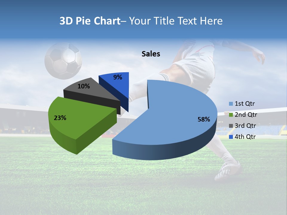 Football Stadium Field PowerPoint Template