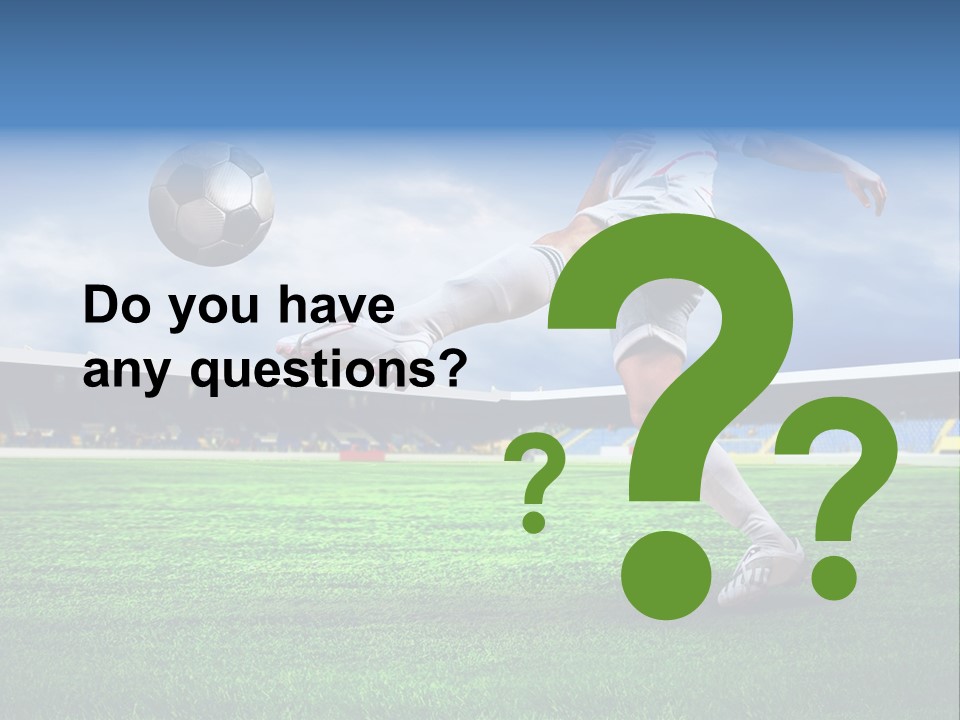 Football Stadium Field PowerPoint Template