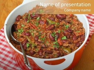 Chilli Con Carne Clip Art PowerPoint Template