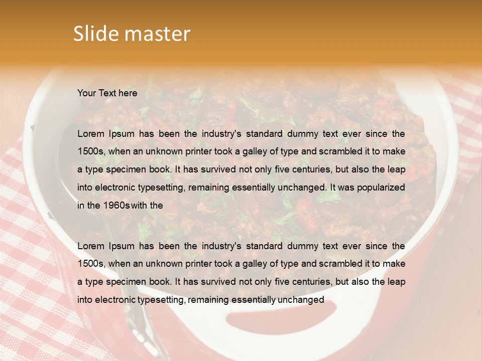 Chilli Con Carne Clip Art PowerPoint Template