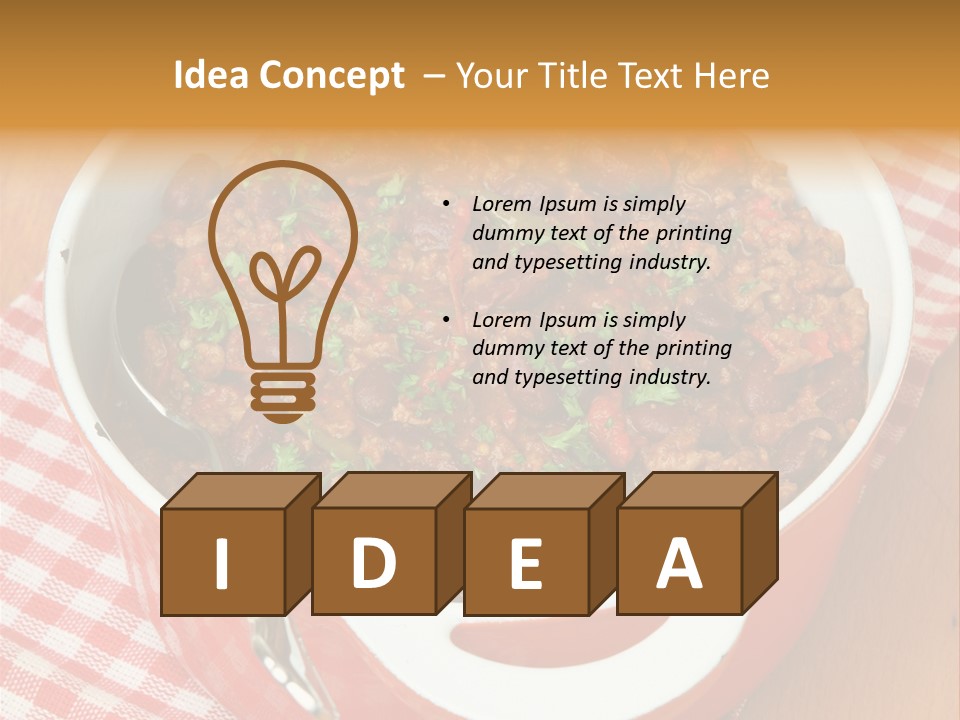 Chilli Con Carne Clip Art PowerPoint Template