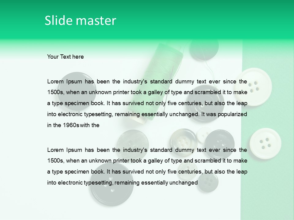 Sew Skill Thread PowerPoint Template
