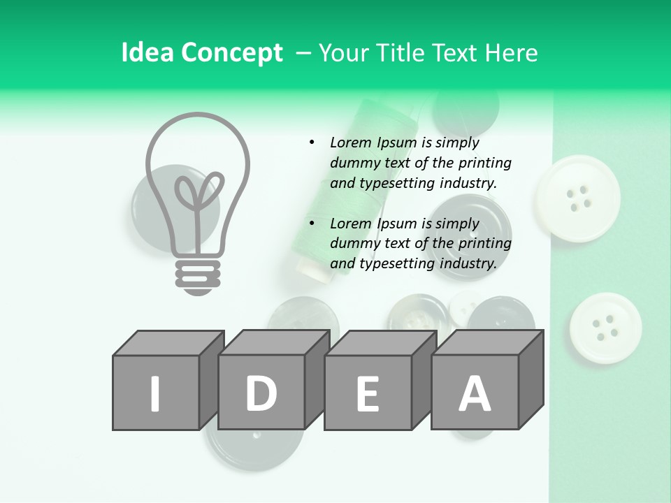 Sew Skill Thread PowerPoint Template