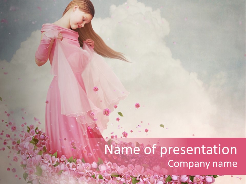 Flower Boat PowerPoint Template