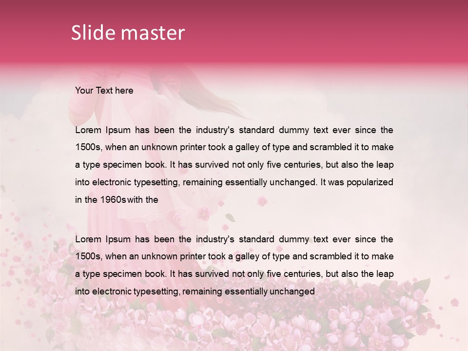 Flower Boat PowerPoint Template