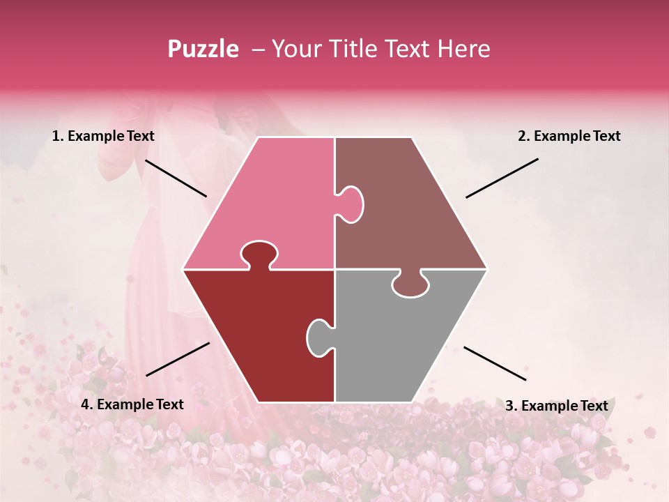 Flower Boat PowerPoint Template