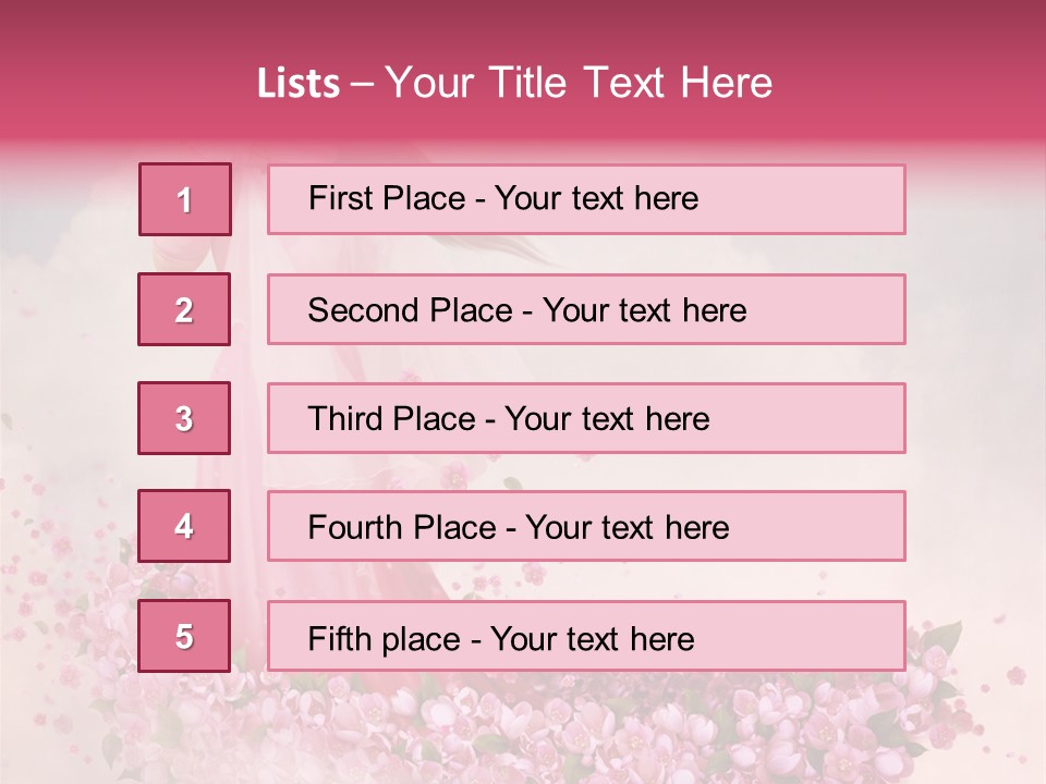 Flower Boat PowerPoint Template