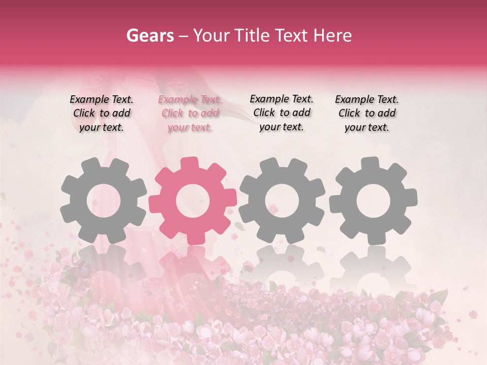 Flower Boat PowerPoint Template