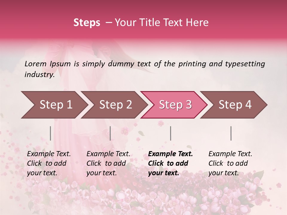 Flower Boat PowerPoint Template