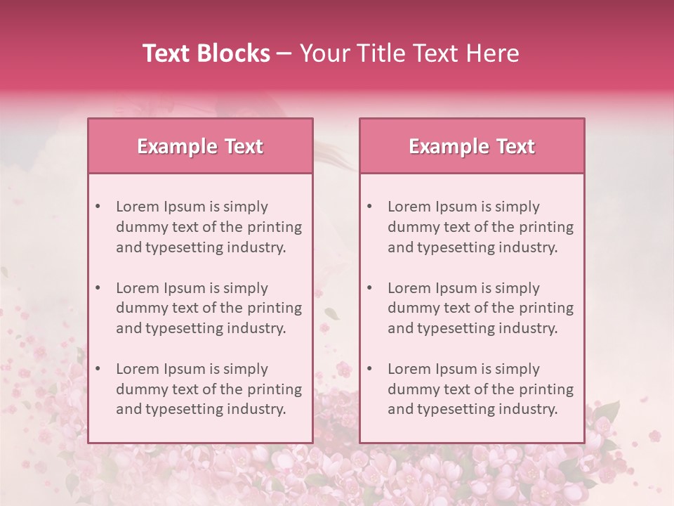 Flower Boat PowerPoint Template