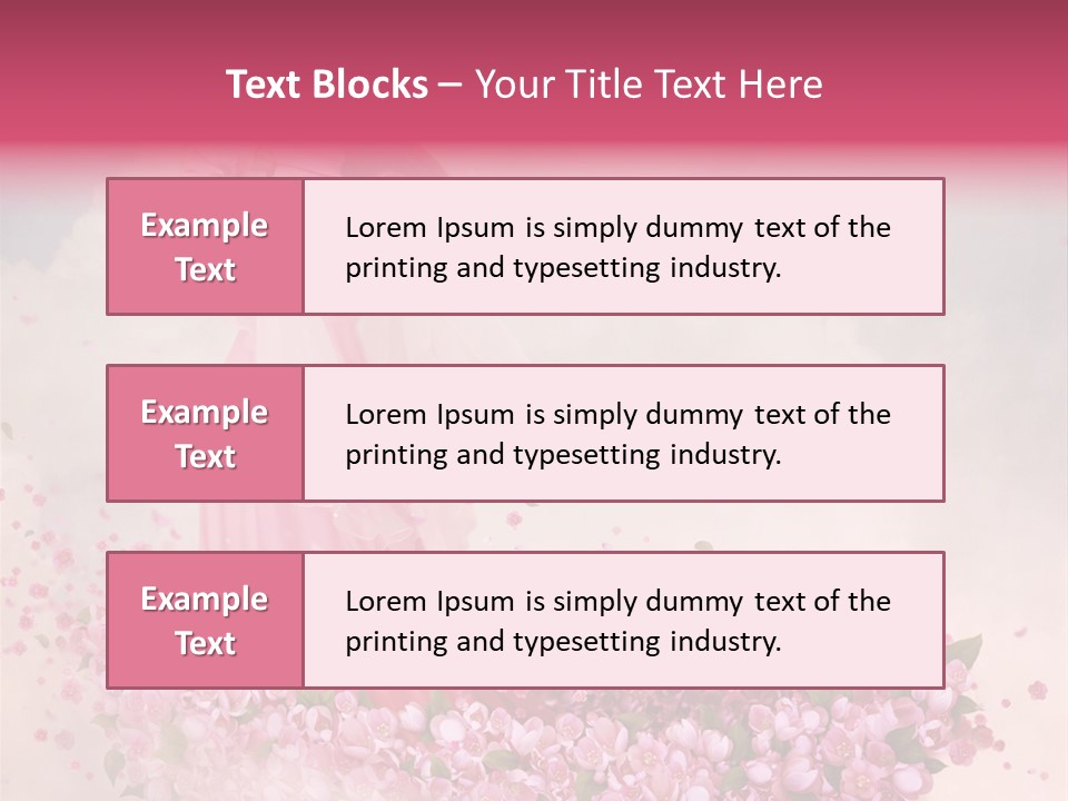 Flower Boat PowerPoint Template