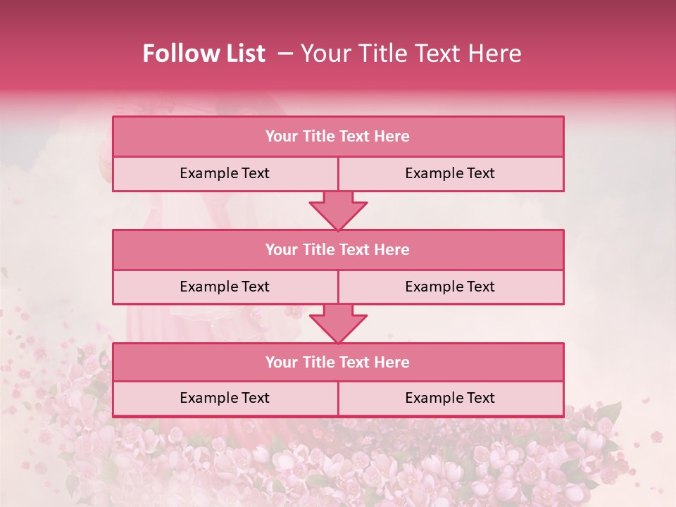 Flower Boat PowerPoint Template