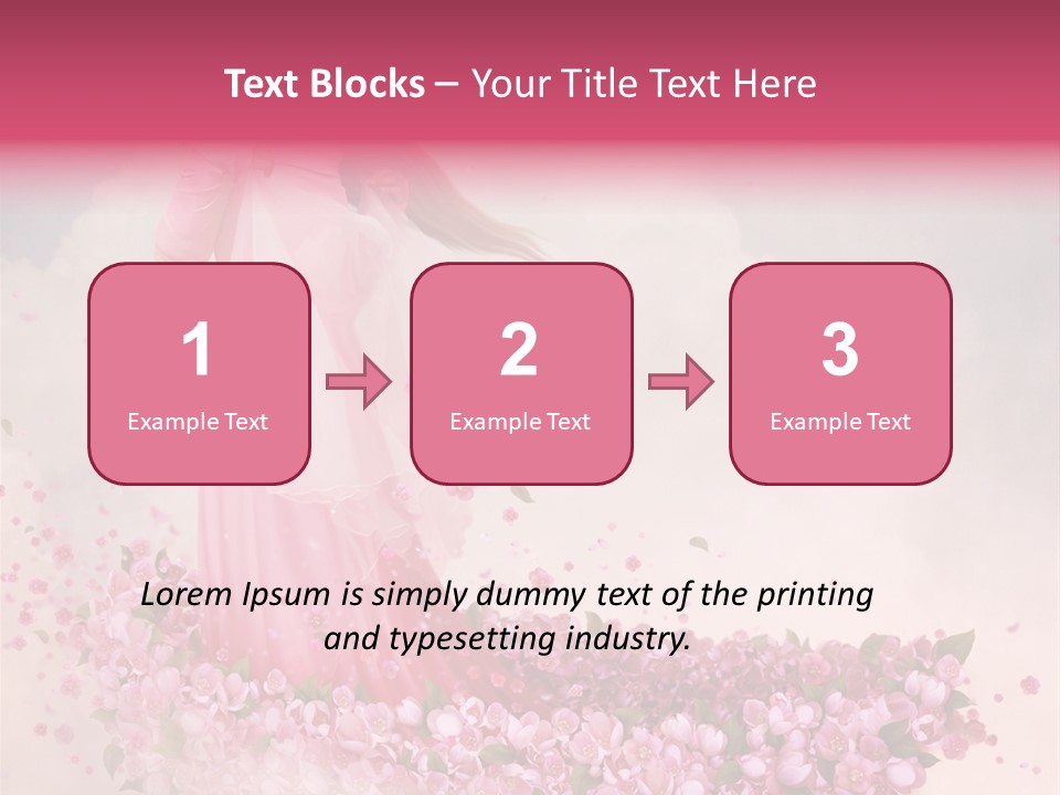 Flower Boat PowerPoint Template