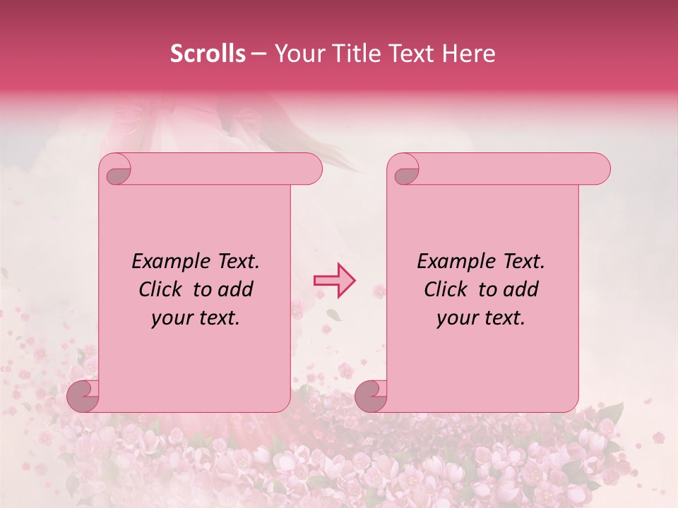 Flower Boat PowerPoint Template