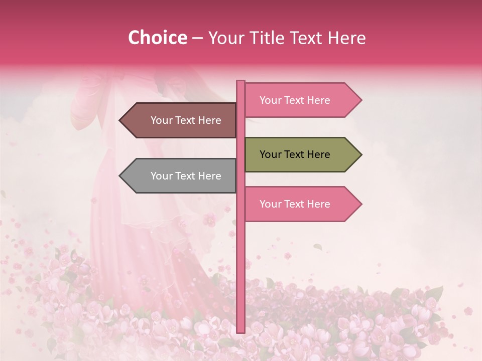 Flower Boat PowerPoint Template