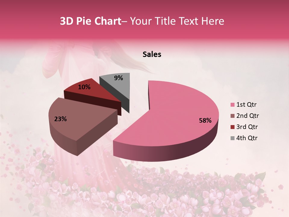 Flower Boat PowerPoint Template