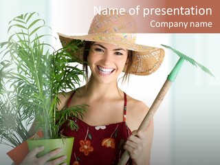 Gardening Tools Names PowerPoint Template