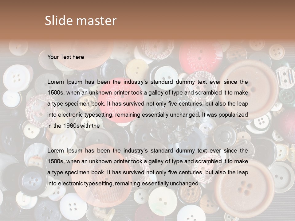 Hand Tailor Color PowerPoint Template
