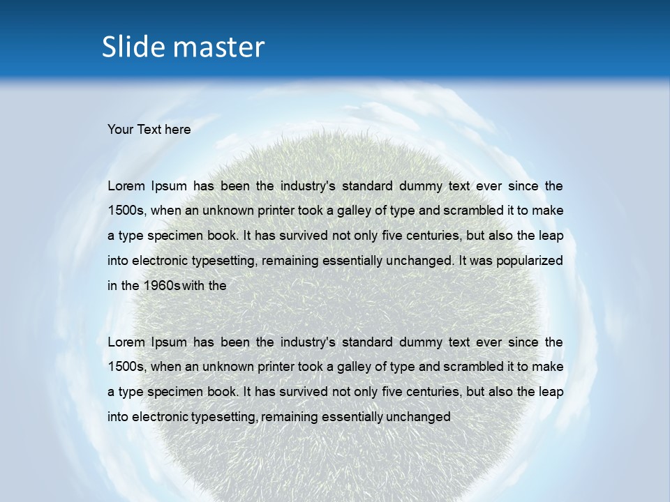 Lawn Romantic Fantasy PowerPoint Template