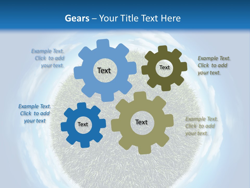 Lawn Romantic Fantasy PowerPoint Template