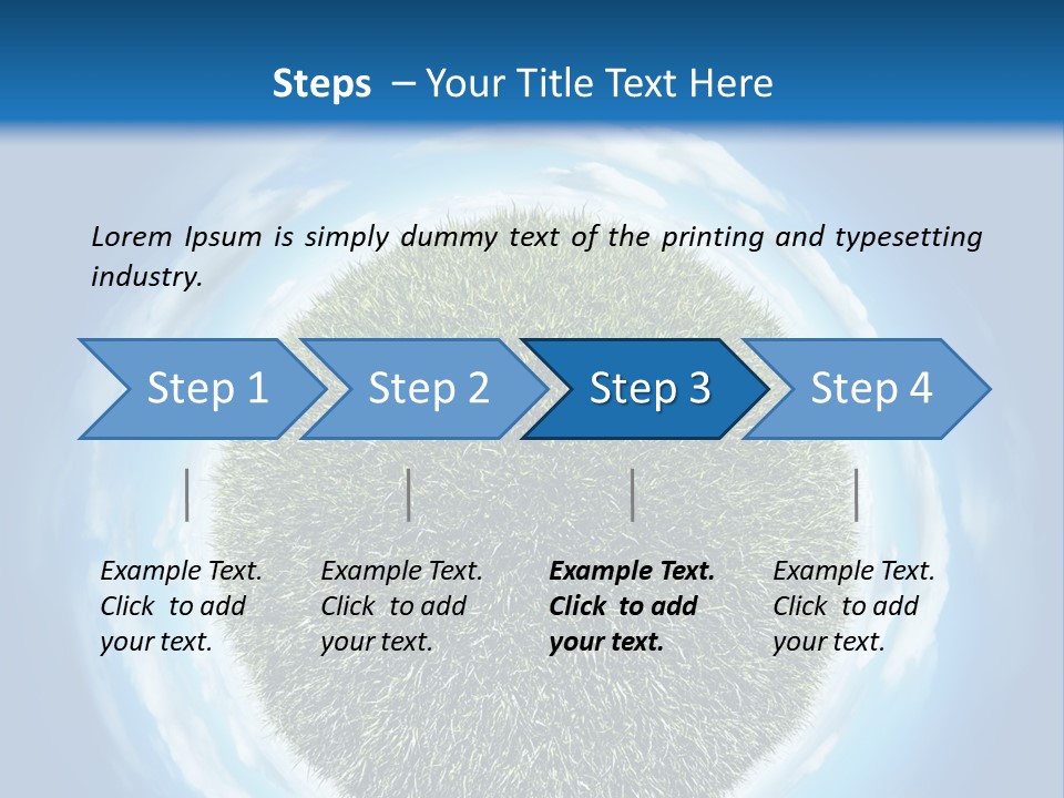 Lawn Romantic Fantasy PowerPoint Template