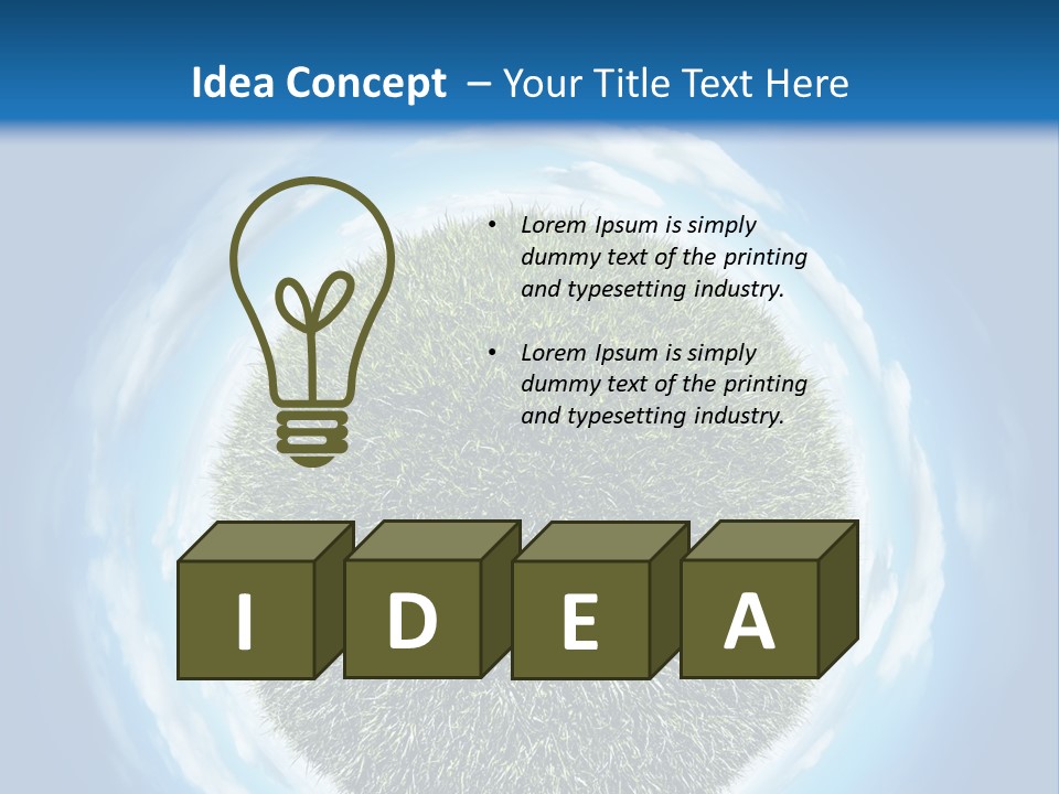 Lawn Romantic Fantasy PowerPoint Template