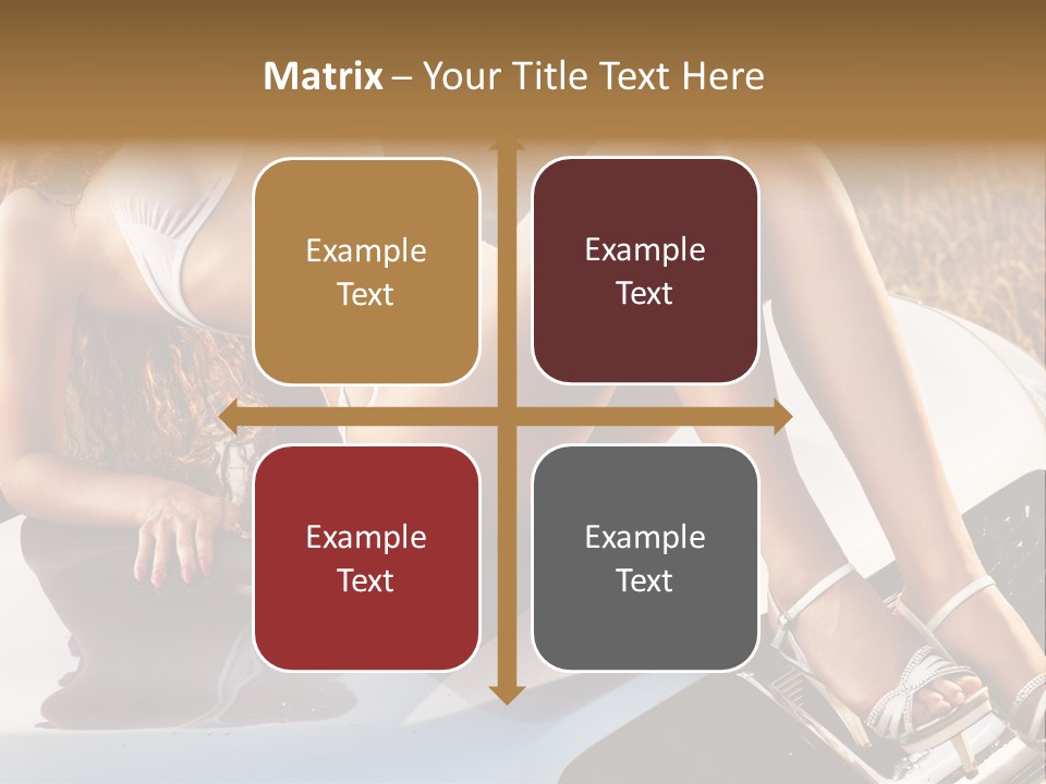 Cars And Girls Hd PowerPoint Template