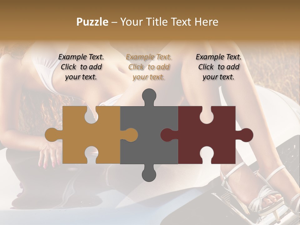 Cars And Girls Hd PowerPoint Template