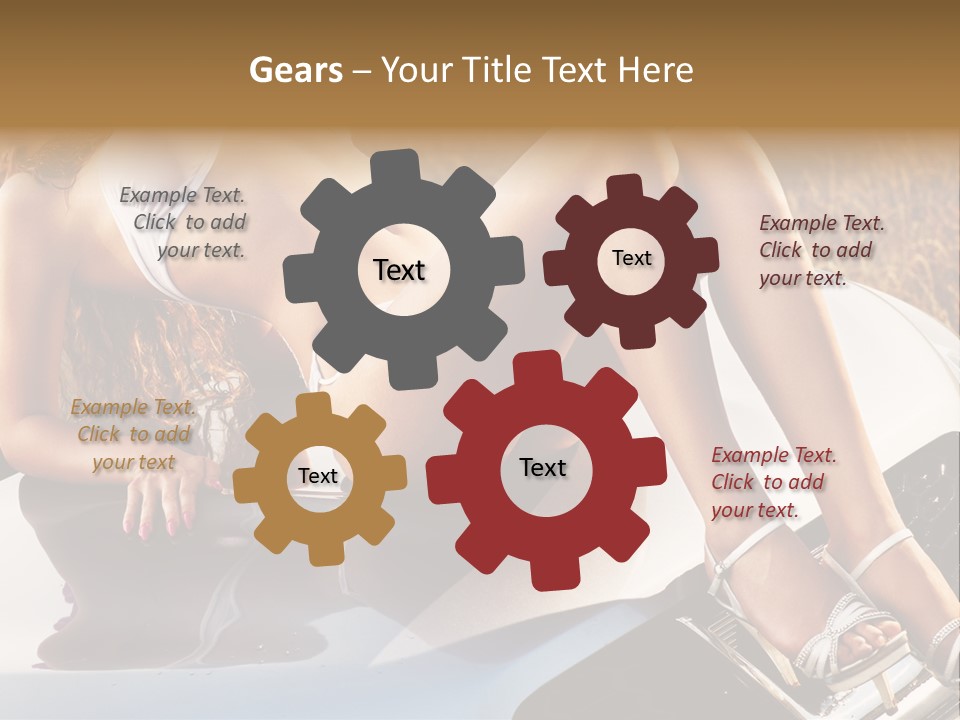 Cars And Girls Hd PowerPoint Template