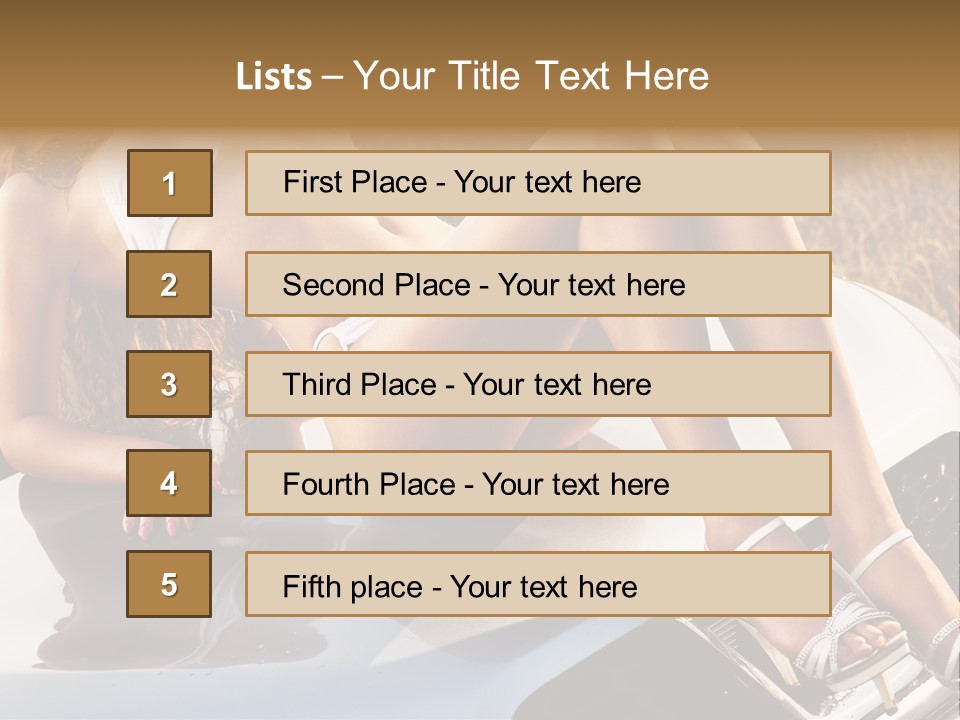 Cars And Girls Hd PowerPoint Template
