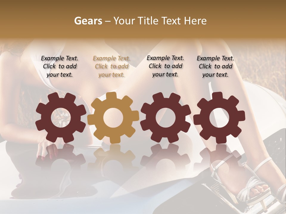 Cars And Girls Hd PowerPoint Template