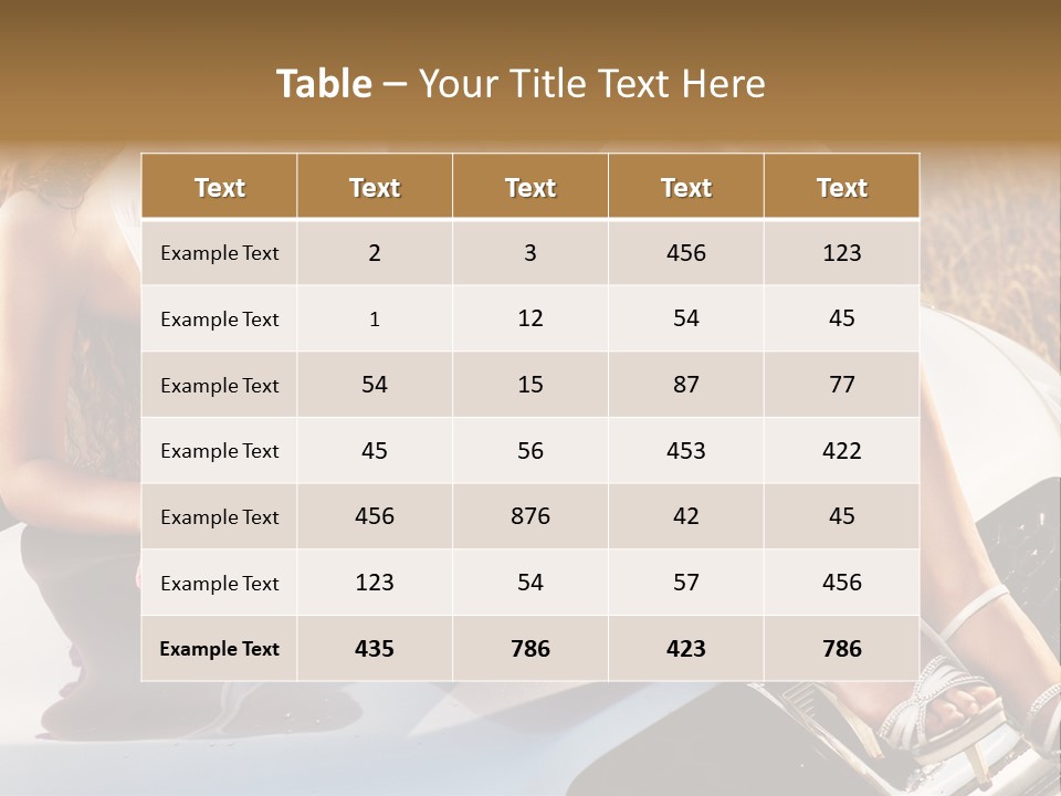 Cars And Girls Hd PowerPoint Template