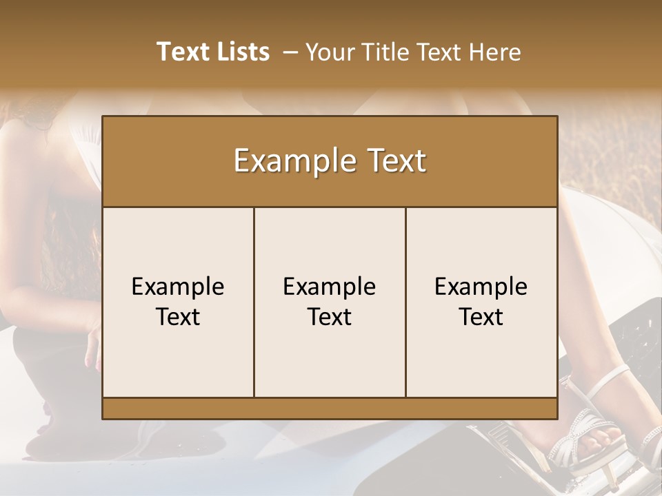 Cars And Girls Hd PowerPoint Template