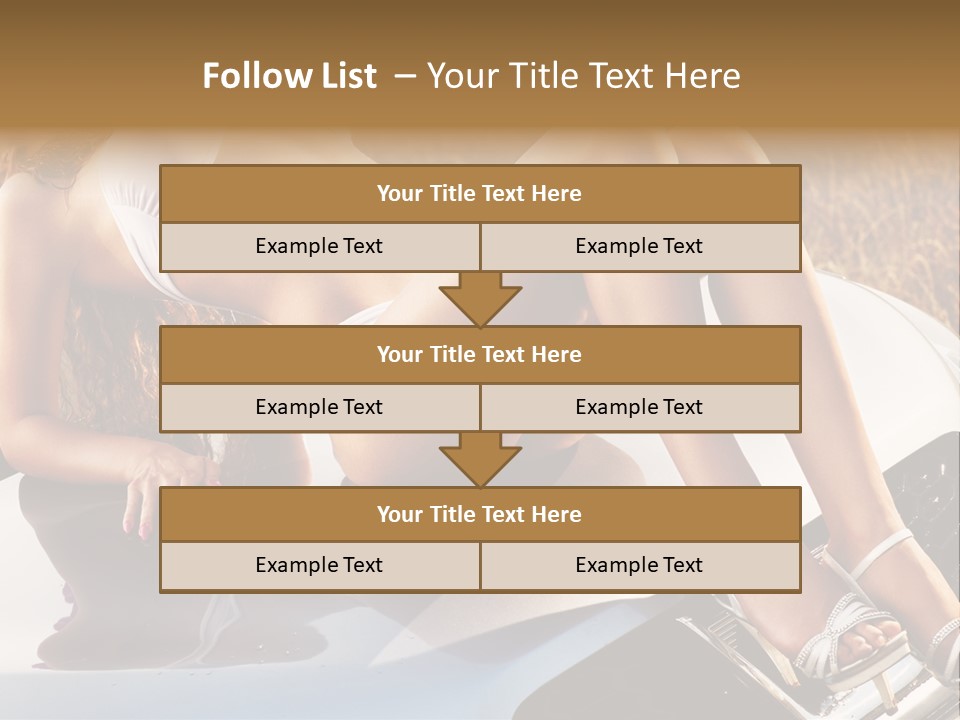 Cars And Girls Hd PowerPoint Template