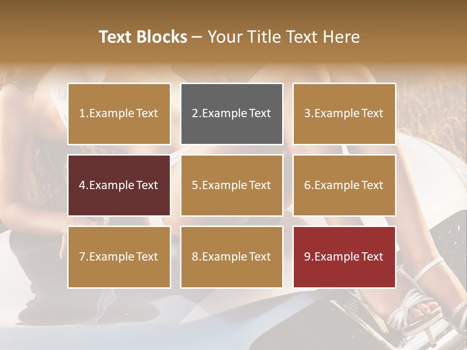 Cars And Girls Hd PowerPoint Template