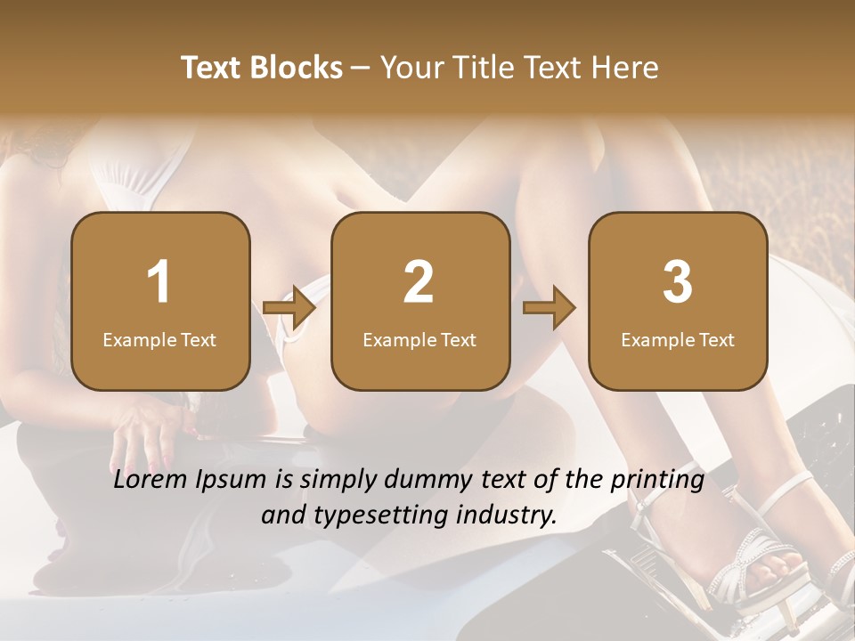 Cars And Girls Hd PowerPoint Template