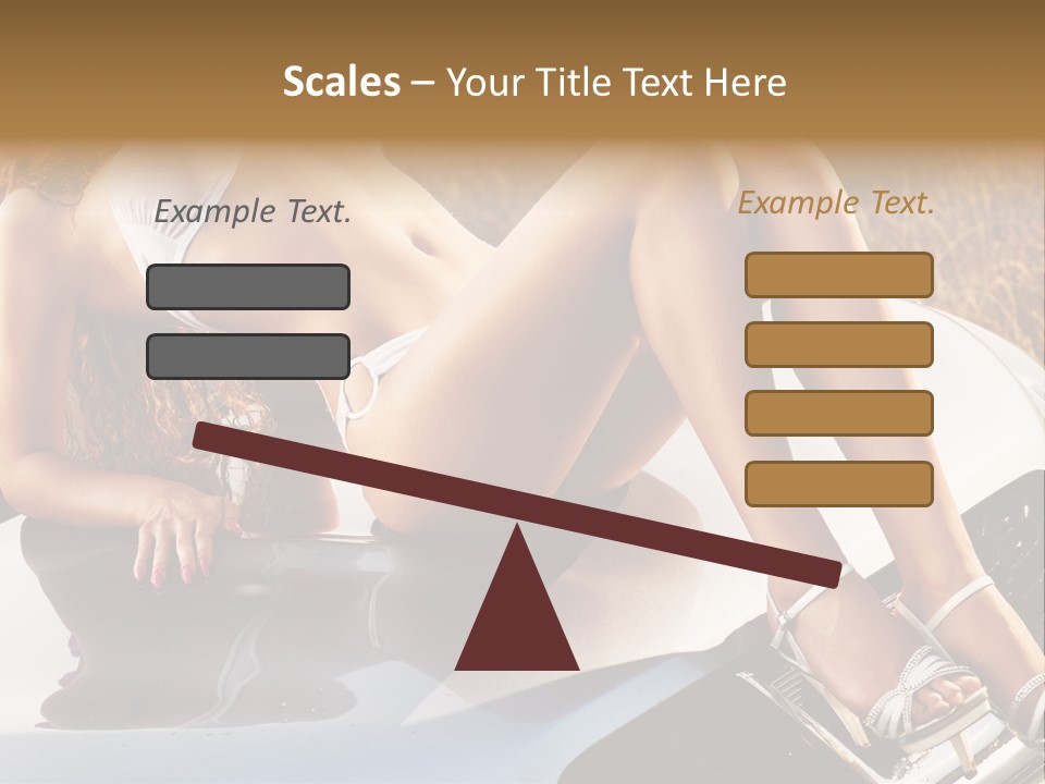 Cars And Girls Hd PowerPoint Template