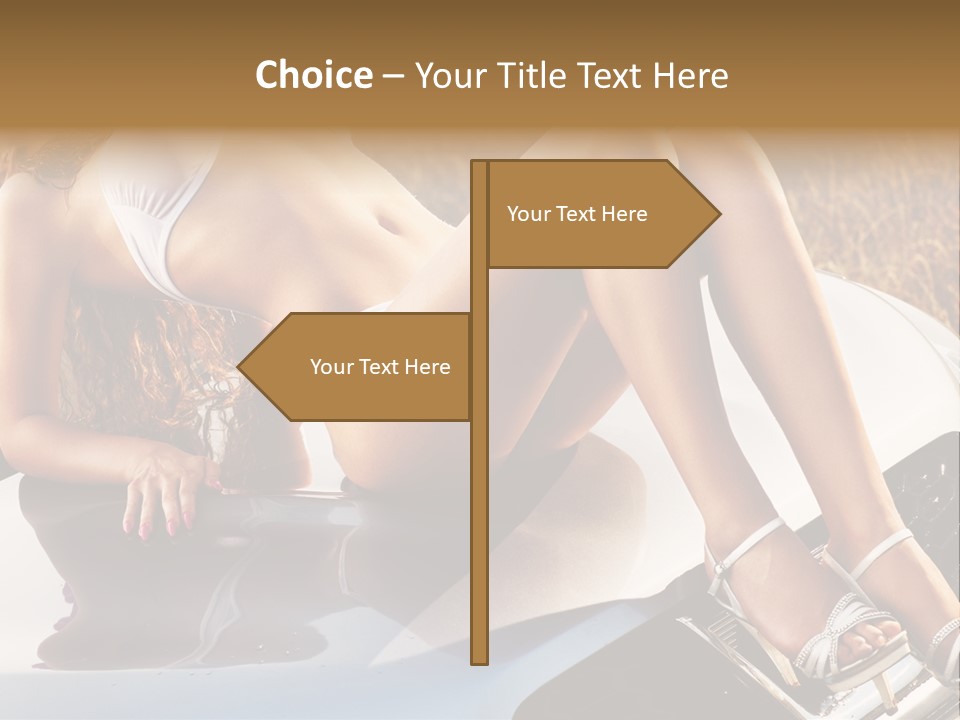 Cars And Girls Hd PowerPoint Template