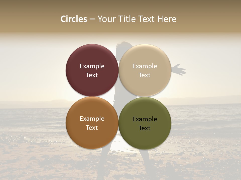 Hug Pose Sand PowerPoint Template