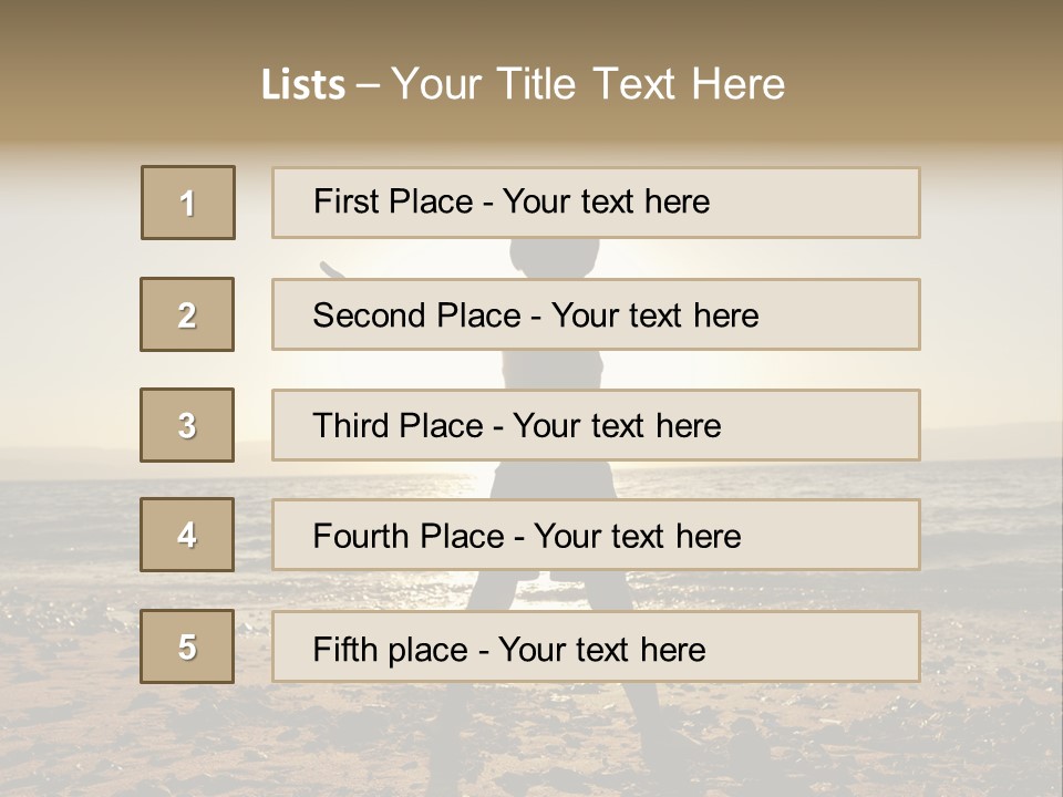 Hug Pose Sand PowerPoint Template