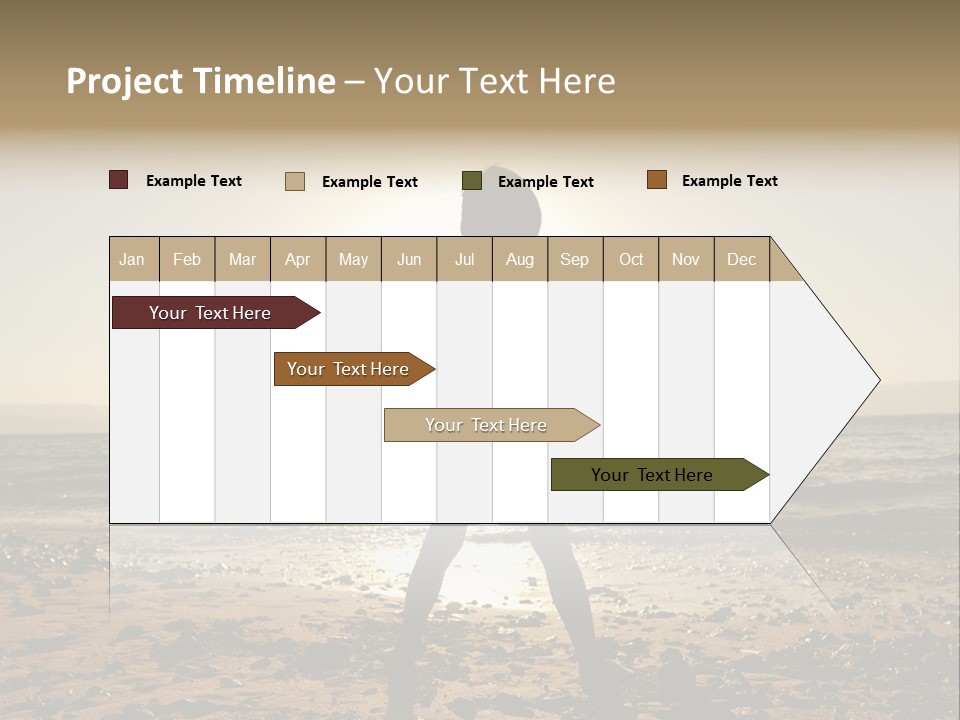 Hug Pose Sand PowerPoint Template