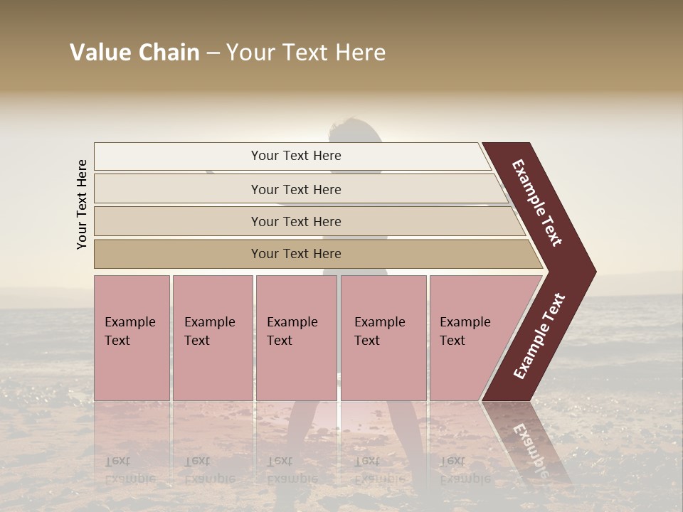 Hug Pose Sand PowerPoint Template