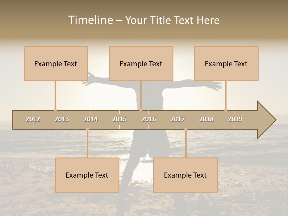 Hug Pose Sand PowerPoint Template